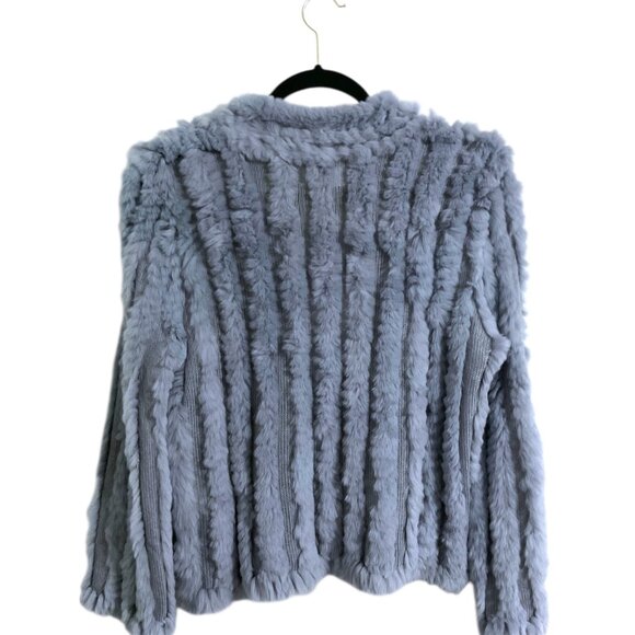 HEARTLOOM New Rosa Rabbit Fur Jacket in Harbor size Small - Picture 4 of 12